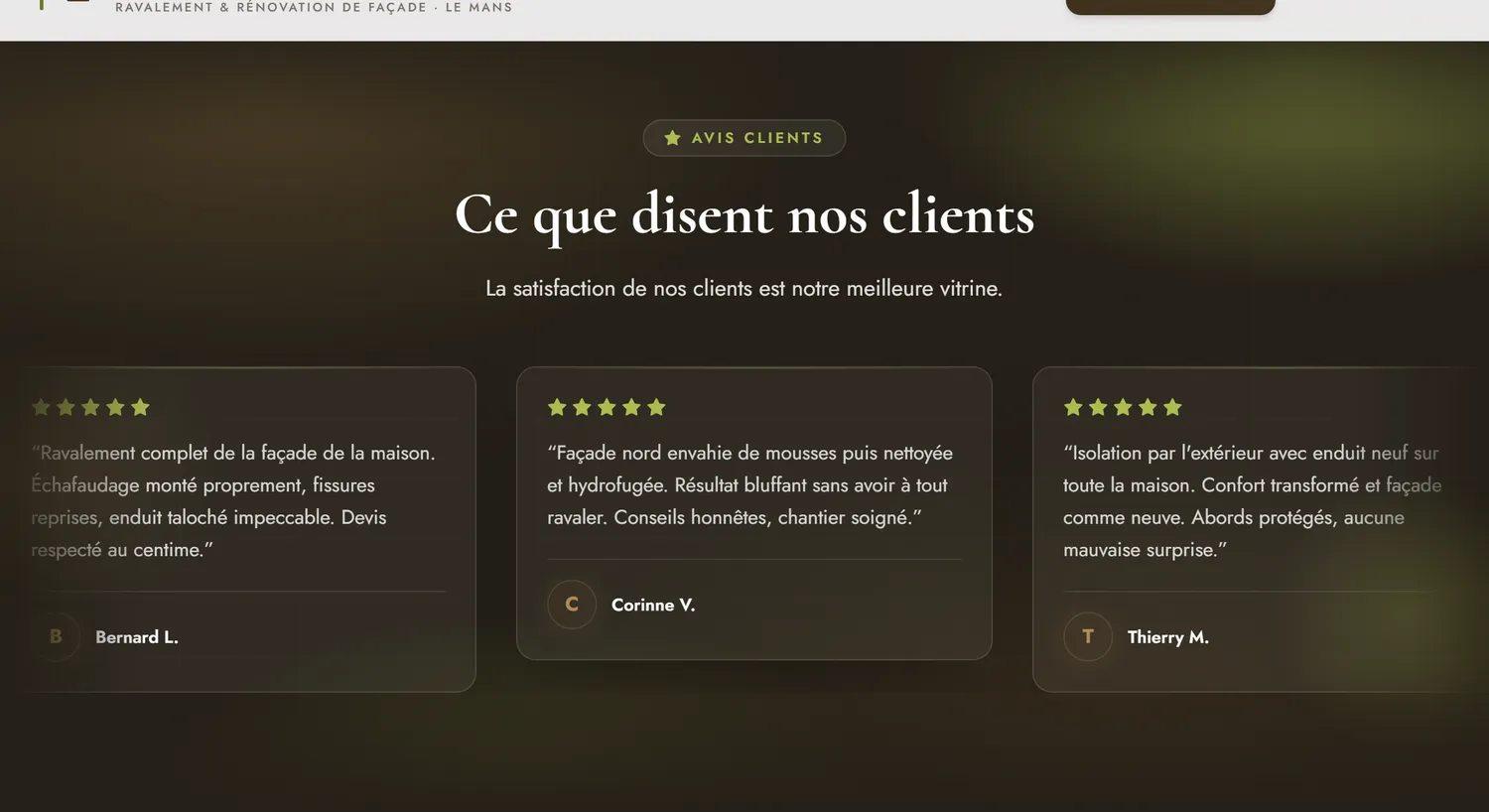 Vos avis Google en vitrine