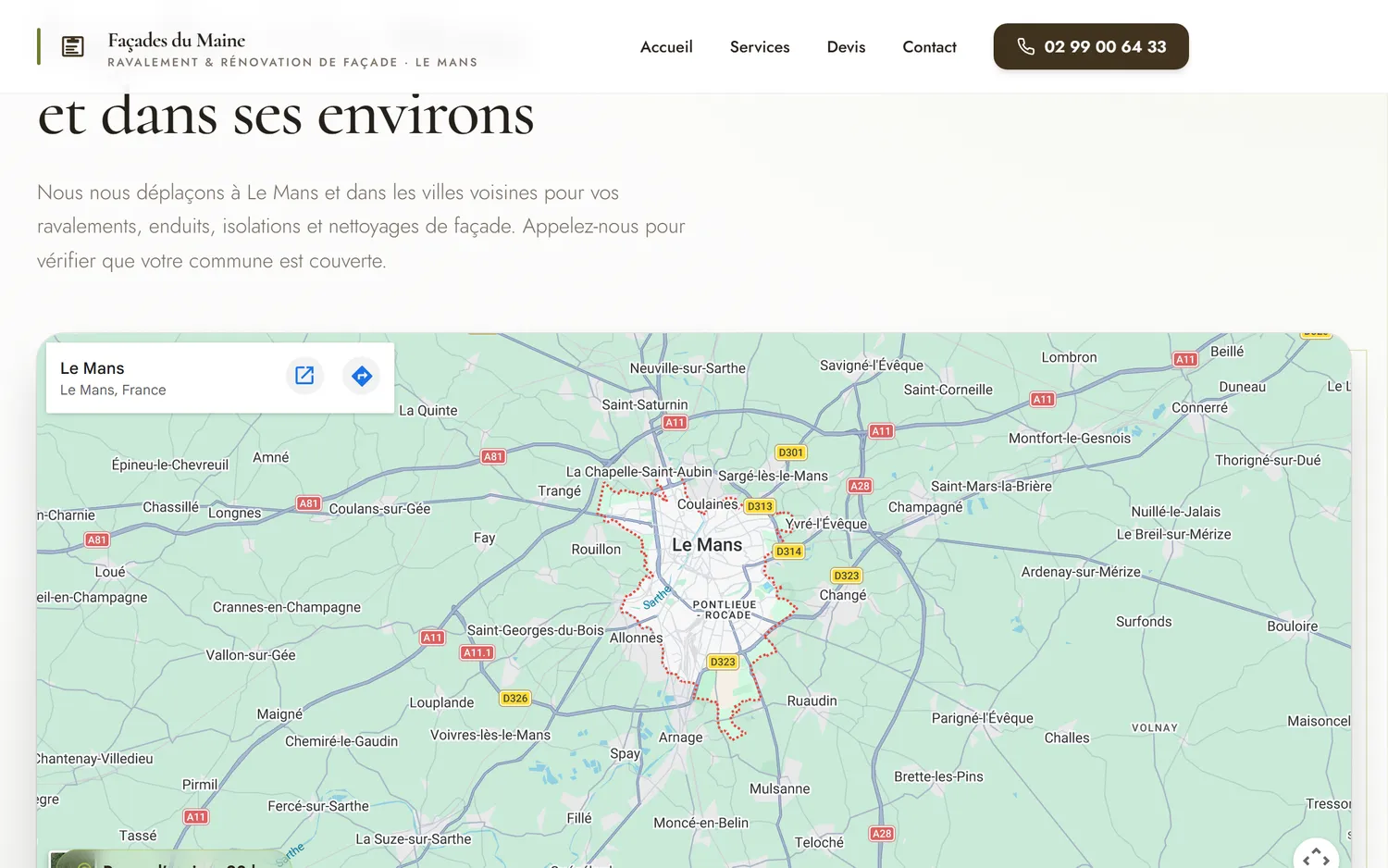 Zone d'intervention