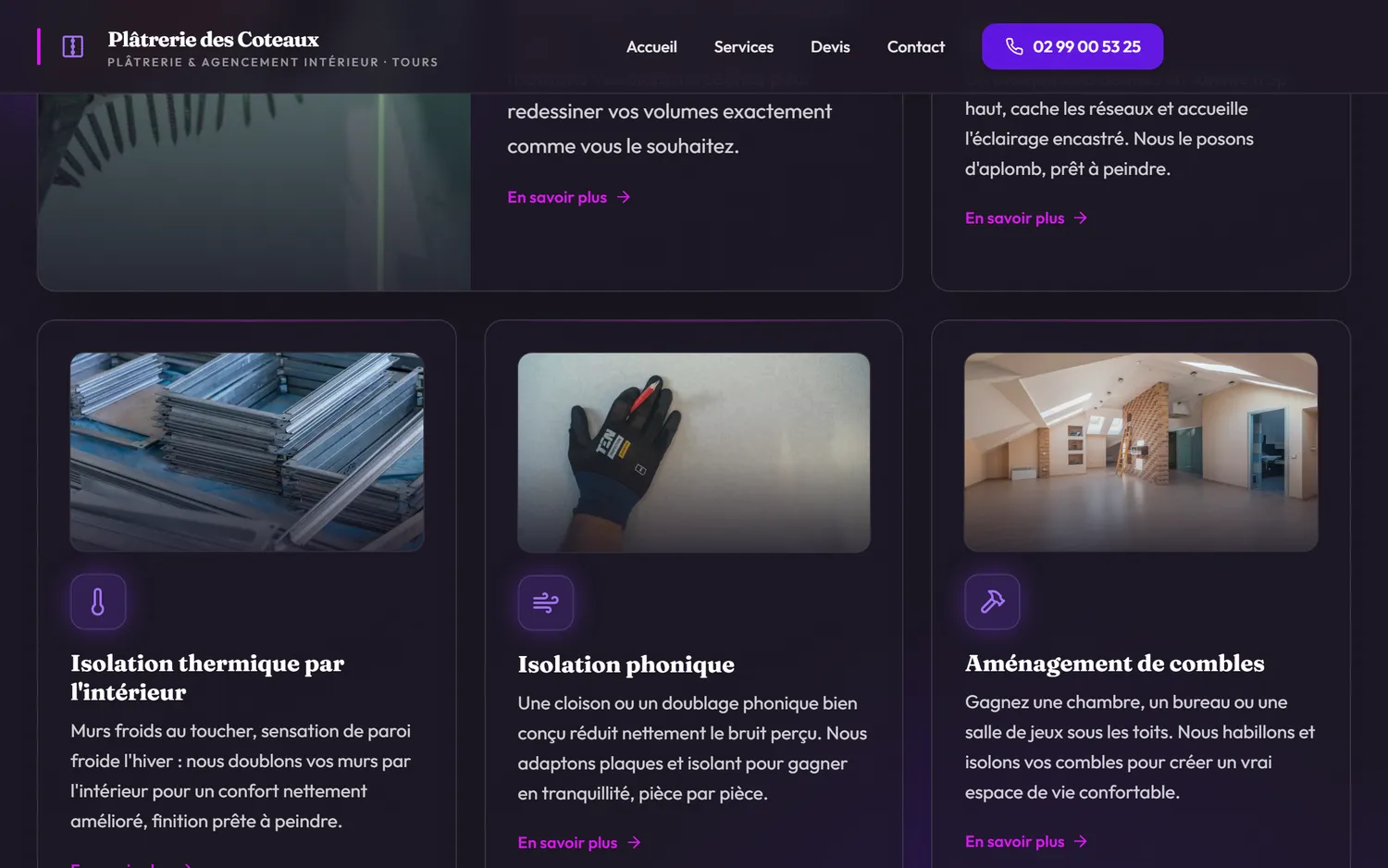 Vos services en détail