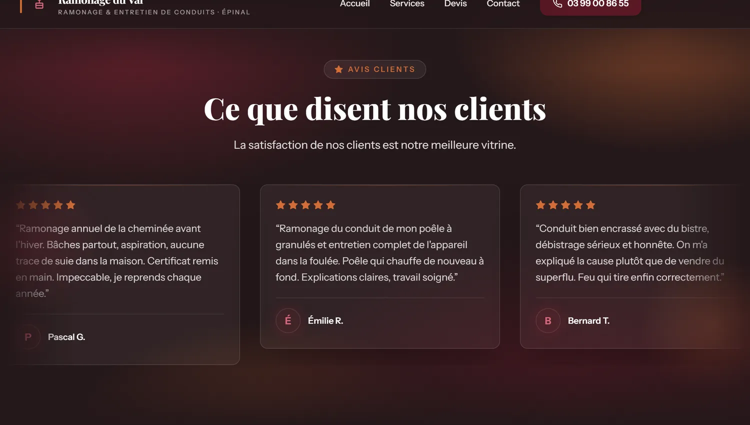 Vos avis Google en vitrine