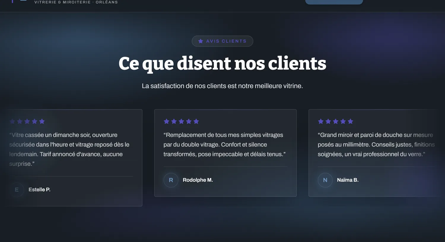Vos avis Google en vitrine