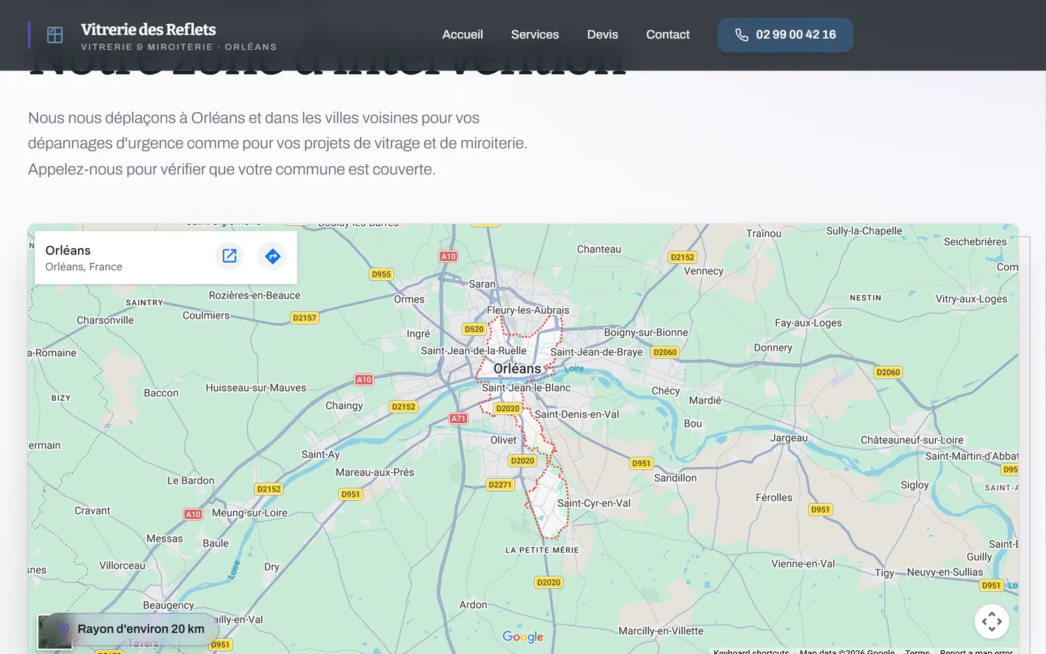 Zone d'intervention